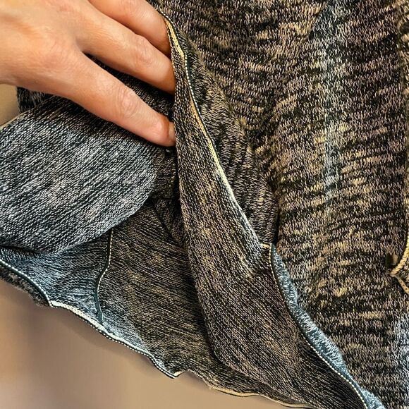 Max Studio Knit Scoop Neckline 3/4 Length Sleeve Faux Wrap Mini Dress | SZ S - Picture 4 of 12